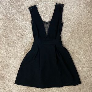 Black BCBG Lace Open Back Dress